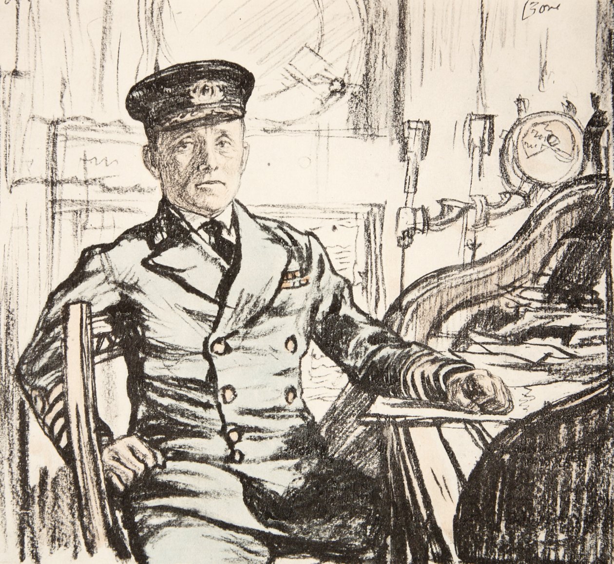 Kapitän Cyril Fuller RI Navy, Illustration aus 