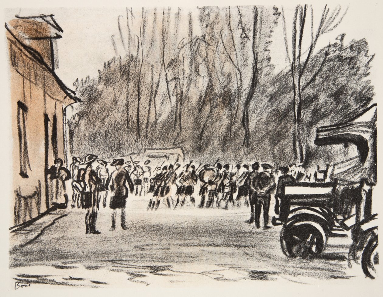 Schottische Dudelsackspieler, Illustration aus 