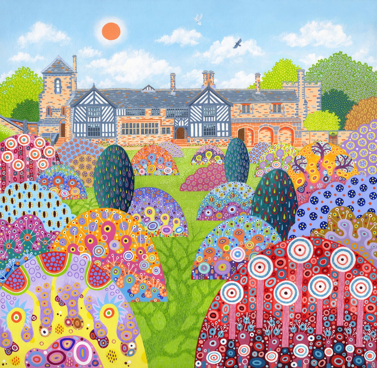 Shibden Hall Sonne von David Newton