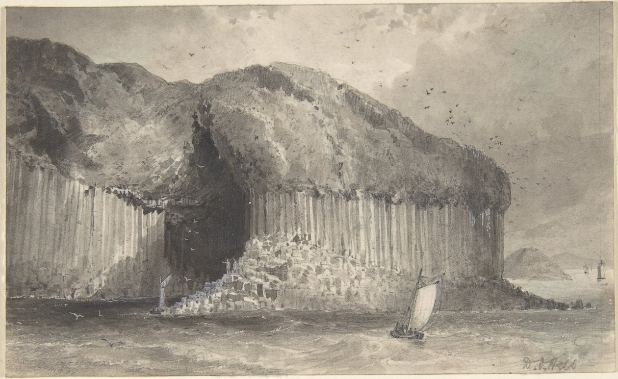Ansicht der Fingalshöhle von David Octavius Hill