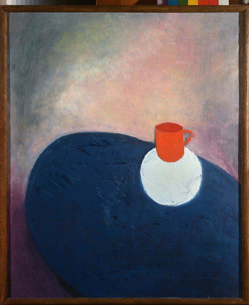 Eine rote Tasse von David Petrovich Sterenberg