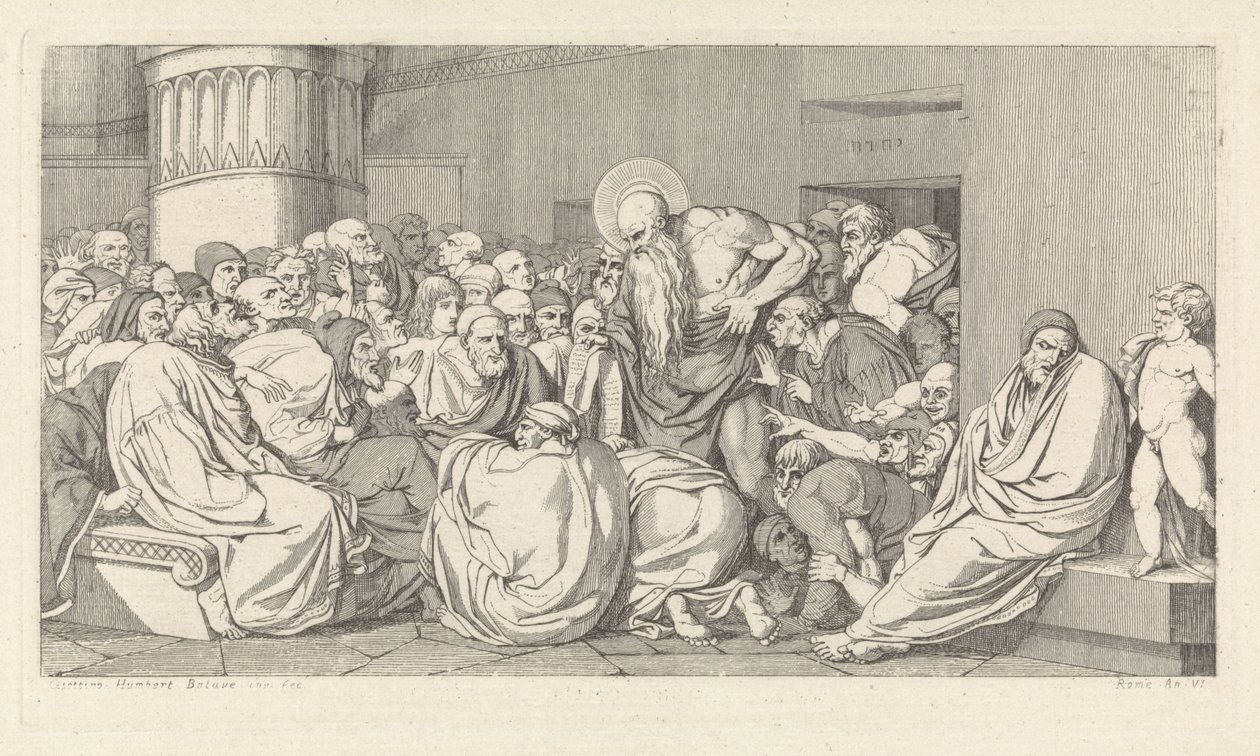 Jeremia vor dem Tempel von David Pièrre Giottino Humbert de Superville
