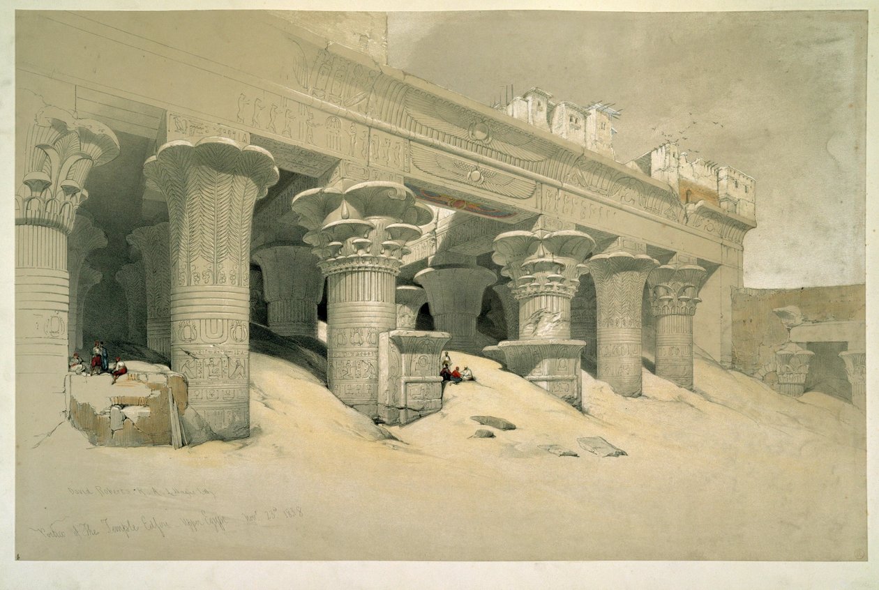 Tempel von Edfu von David Roberts