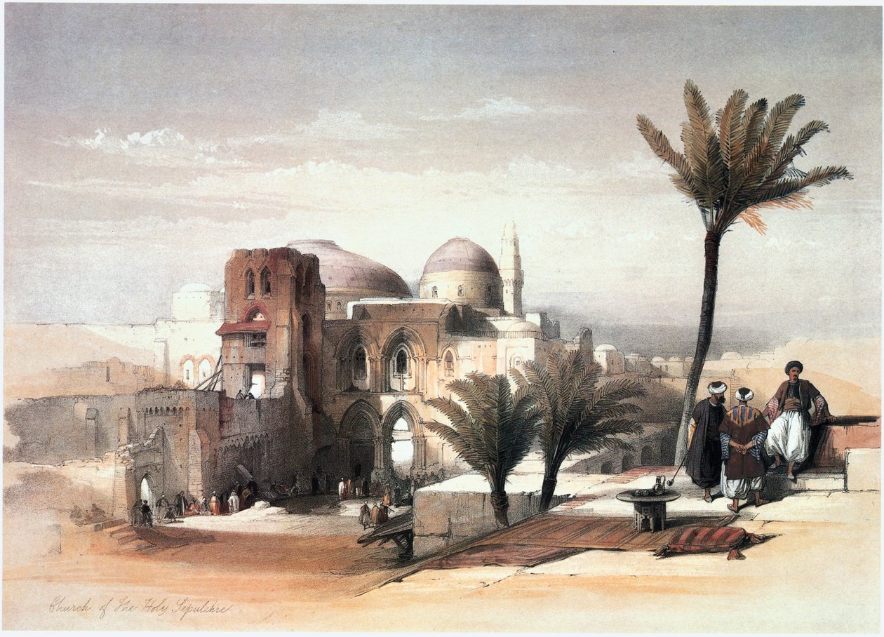Im Heiligen Land: Jerusalem, Grabeskirche (Gravur) von David Roberts