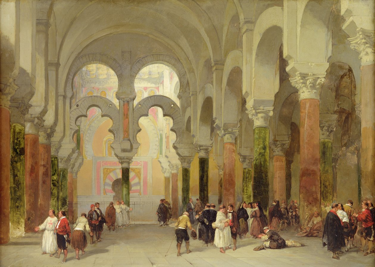 Das Heiligtum des Korans, Moschee in Córdoba, 1849 von David Roberts