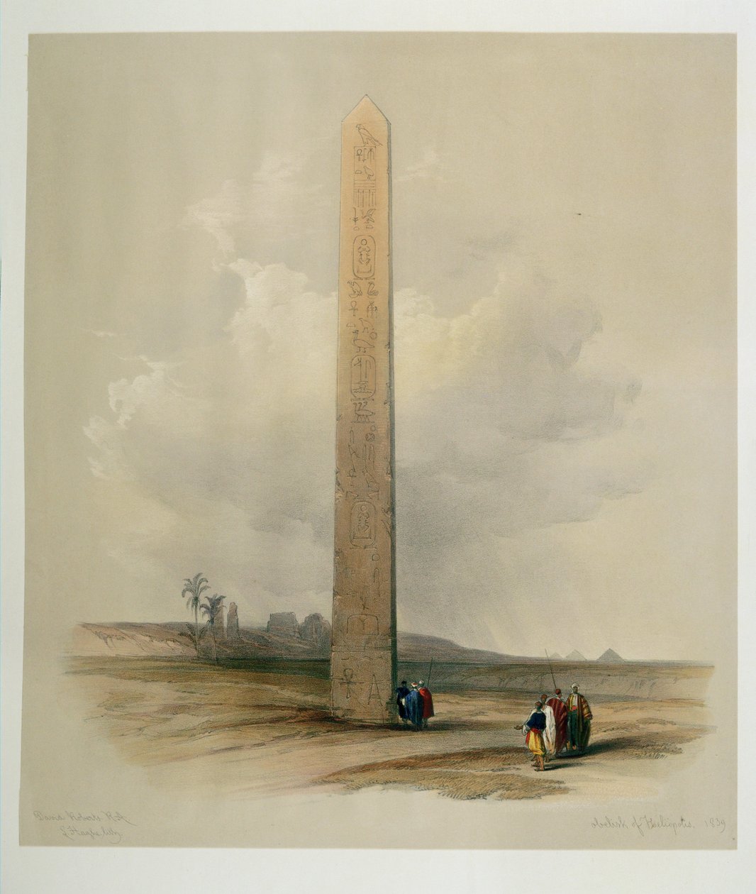 Der Obelisk von Heliopolis von David Roberts