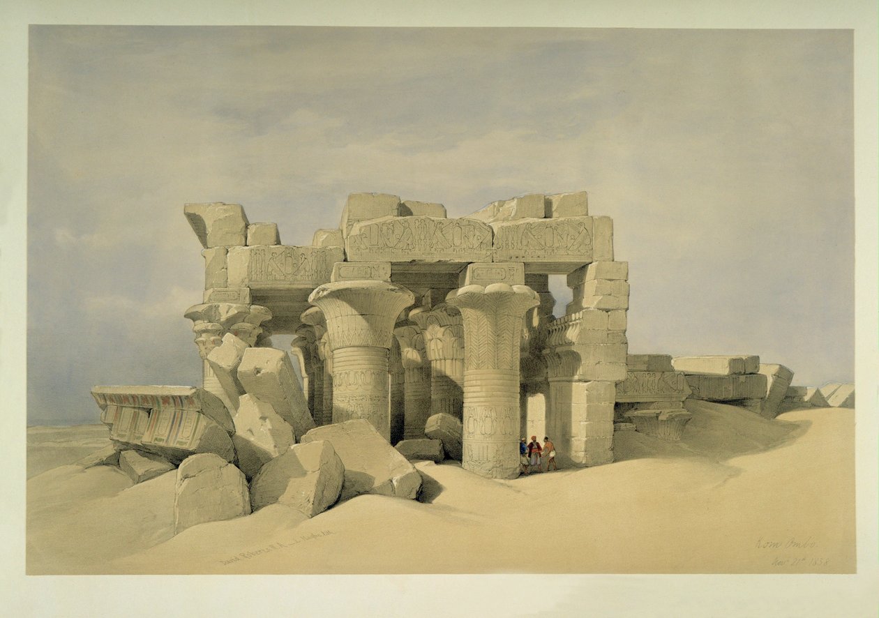Der Tempel von Kom Ombo von David Roberts