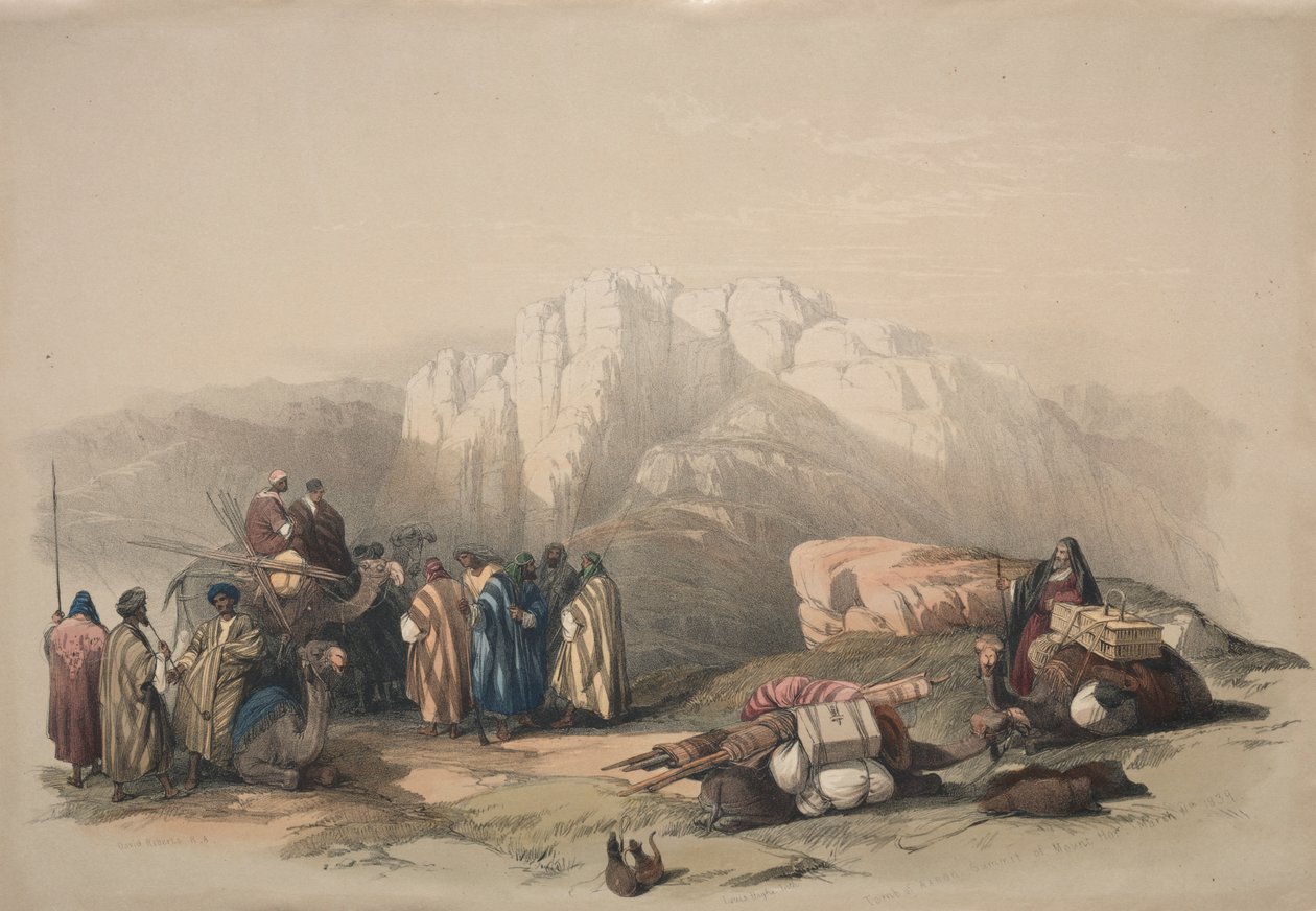 Grab Aarons, Gipfel des Berges Horeb von David Roberts