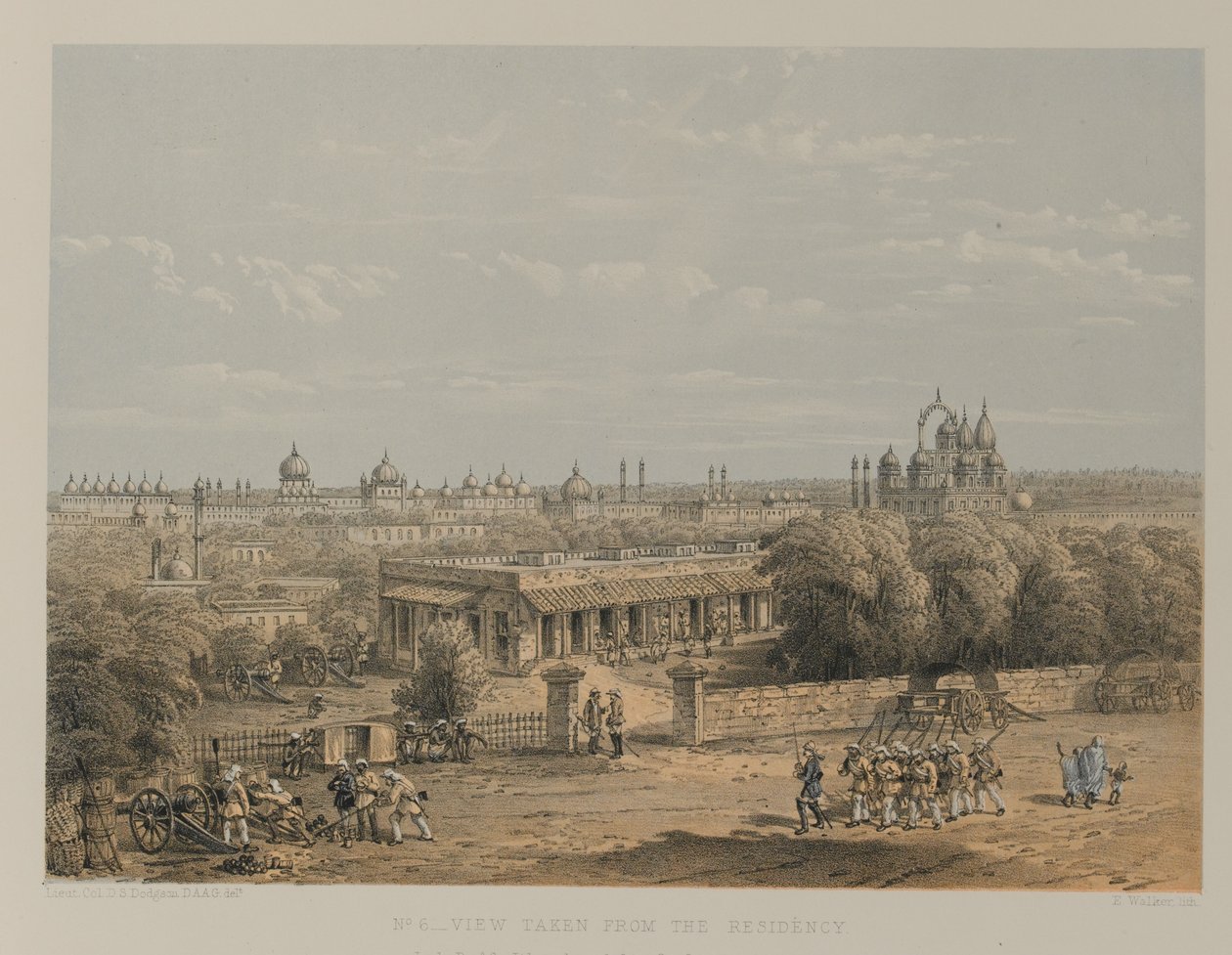 Blick von der Residenz von David Scott Lieutenant Colonel (after) Dodgson
