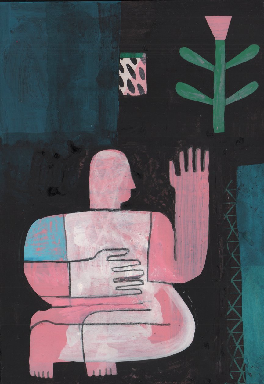 Schwarz und Blau 1, 2023 von David Shillinglaw