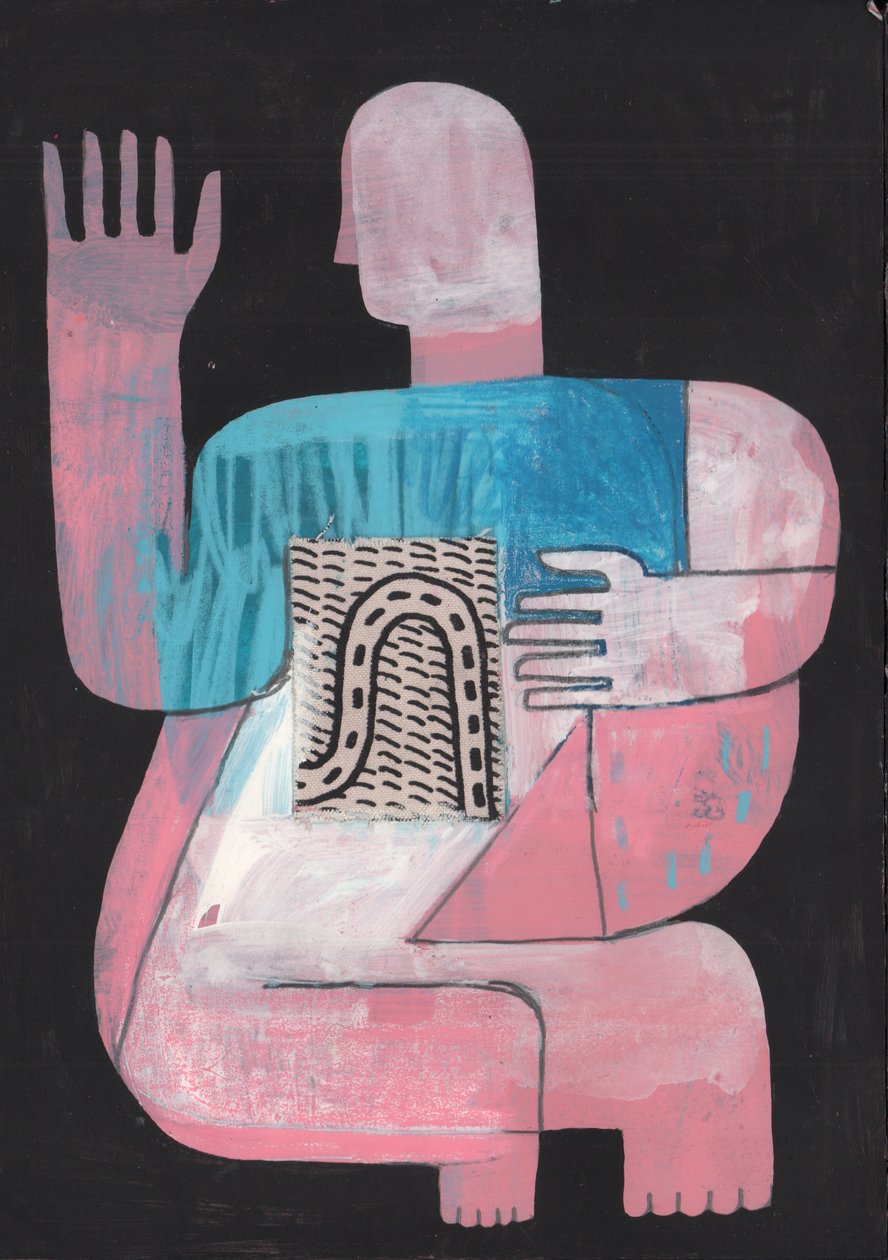 Schwarz und Blau 6, 2023 von David Shillinglaw