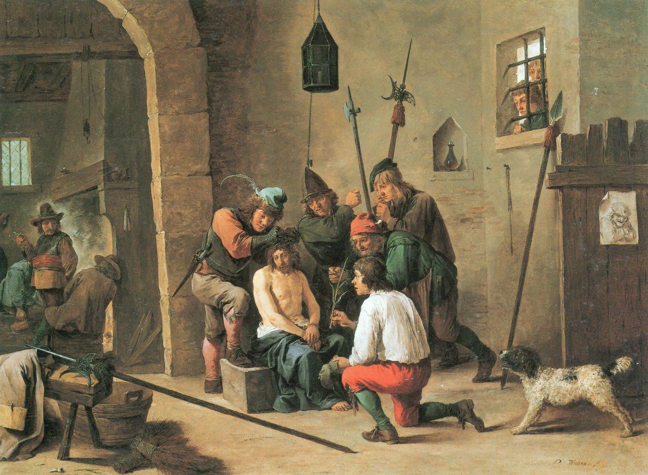 Die Dornenkrönung Mann der Schmerzen von David Teniers the Younger