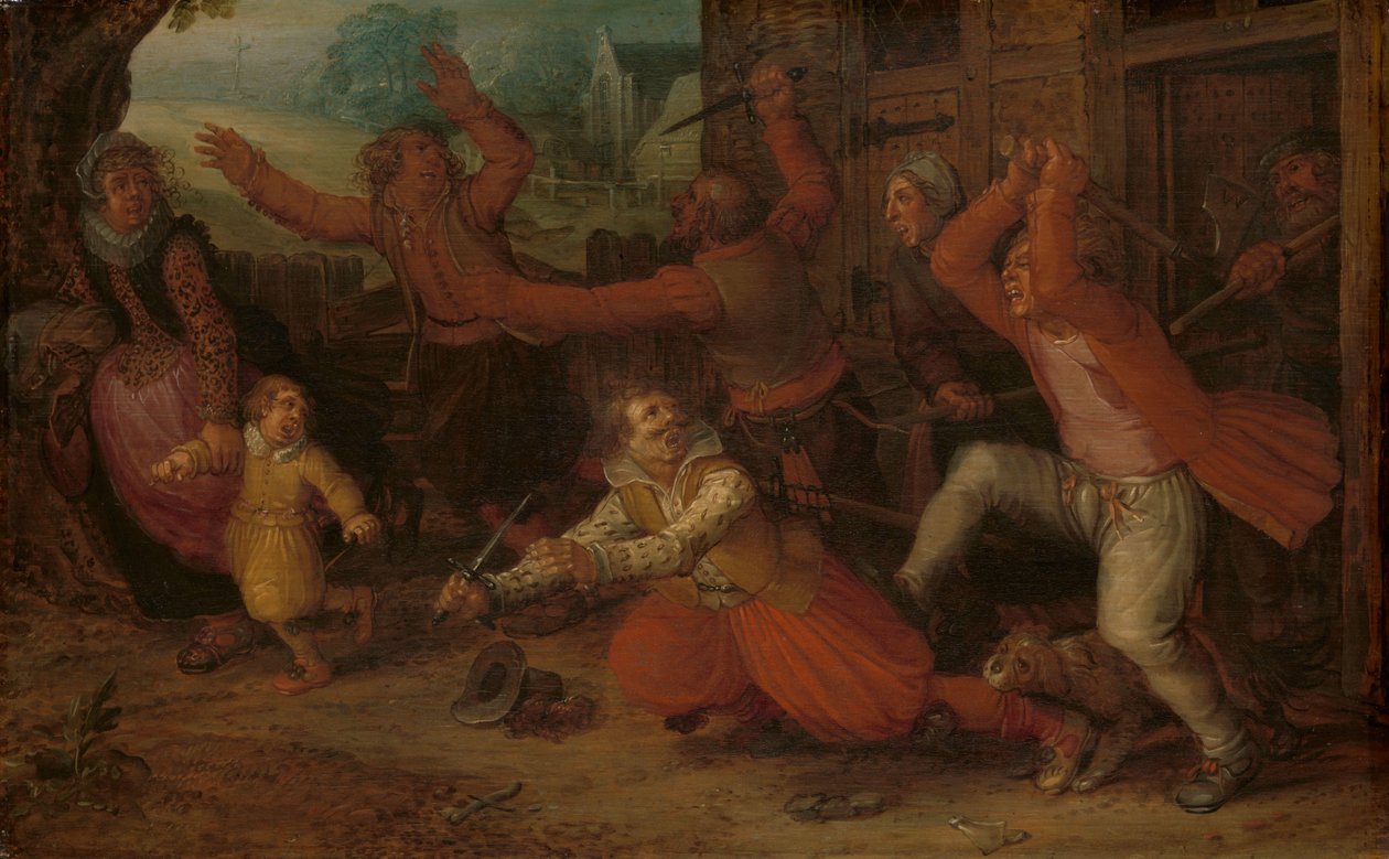 Bauernfreude (Die Vertreibung) von David Vinckboons (I) (workshop of)