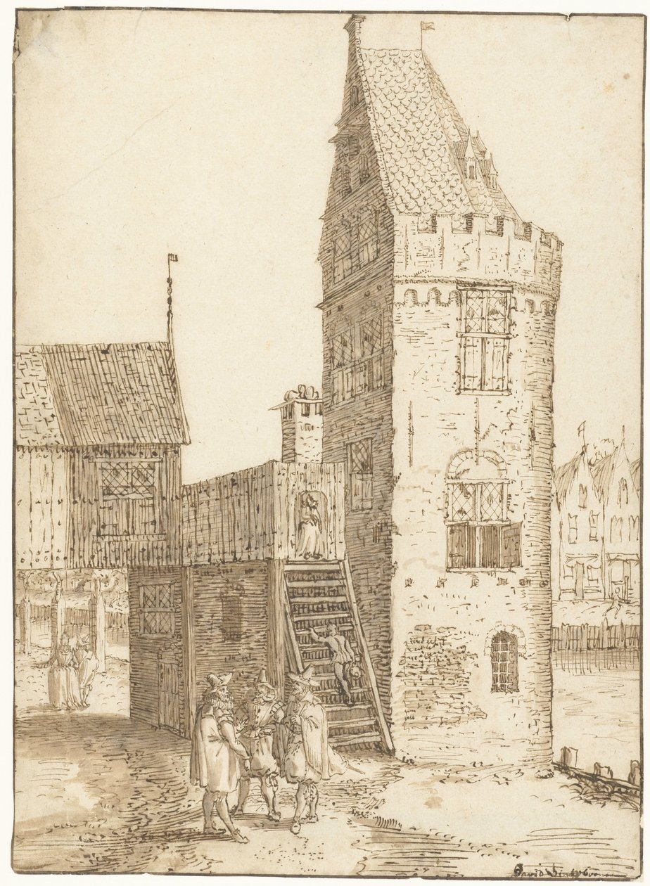 Der Turm Swijgh Utrecht in Amsterdam von David Vinckboons (I)