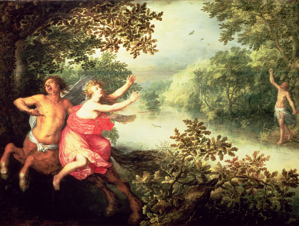Herkules, Deianeira und der Zentaur Nessus, 1612 von David Vinckboons
