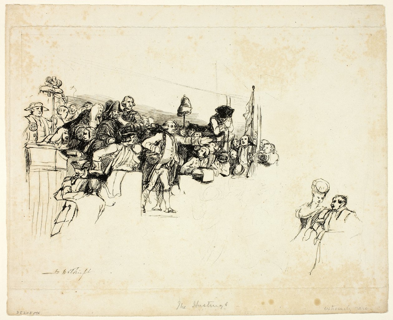 Charles James Fox auf dem Wahlkampf in Covent Garden von David Wilkie