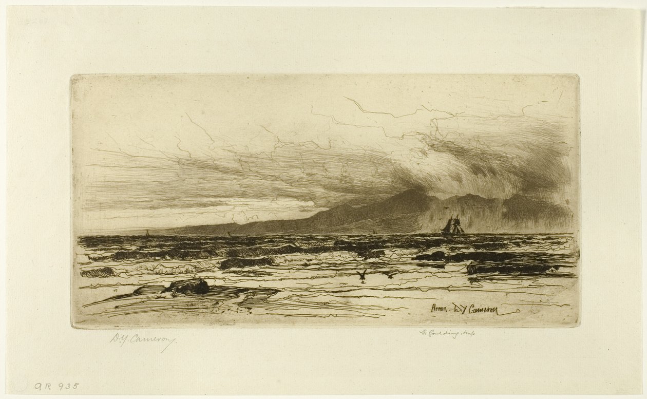 Arran, Tafel vierzehn aus dem Clyde-Set von David Young Cameron