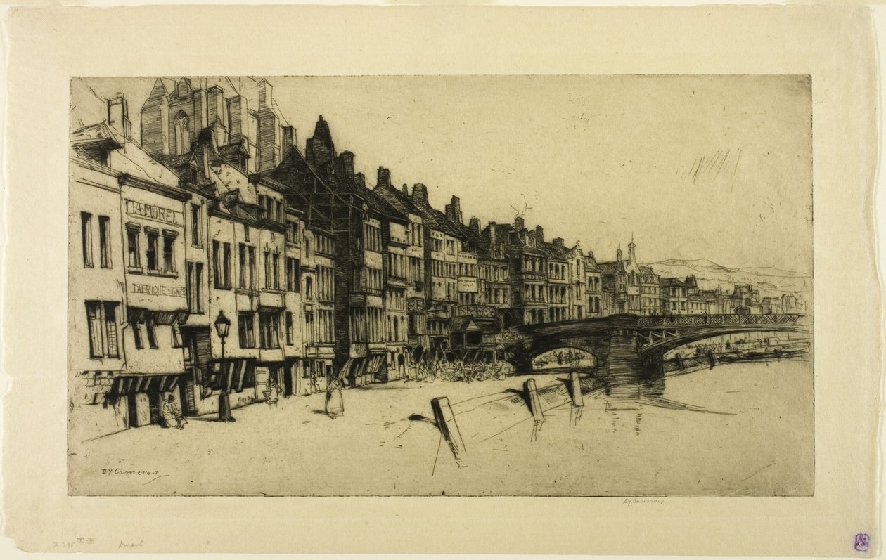 Dinant, Platte neun aus dem Belgischen Set von David Young Cameron