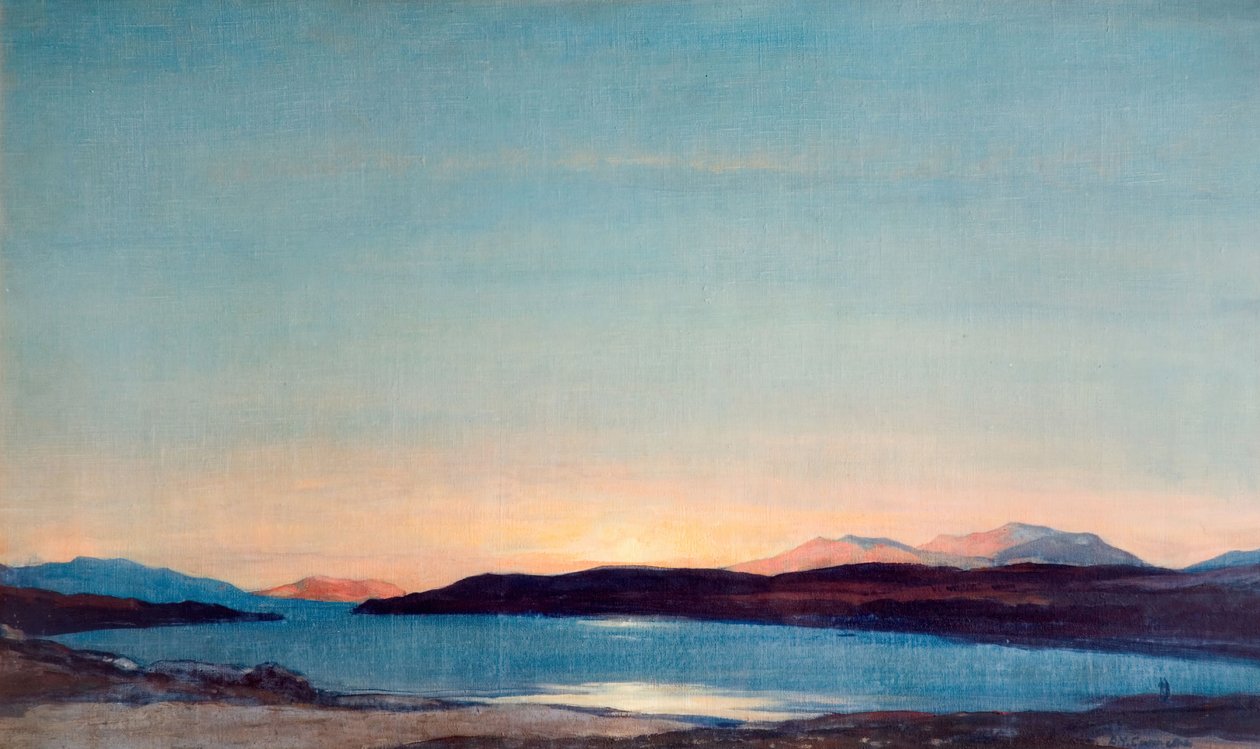 Sonnenuntergang, Loch Rannoch von David Young Cameron
