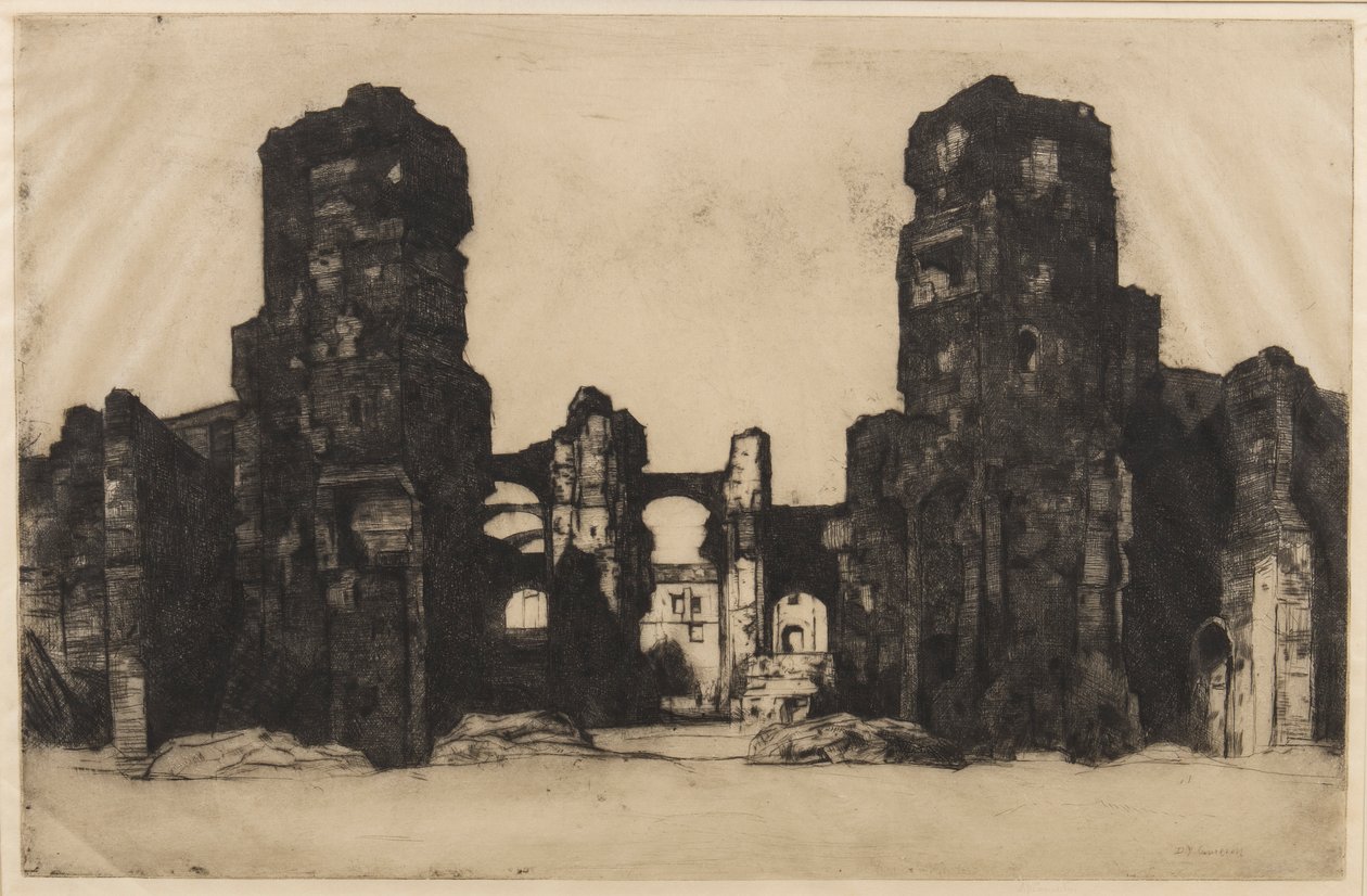 Thermen von Caracalla, 1923 von David Young Cameron