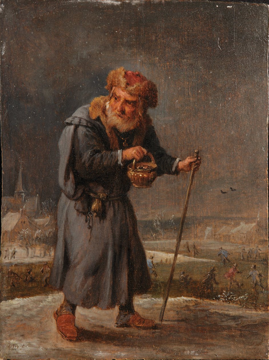 Eine Allegorie der vier Jahreszeiten: Winter von David Teniers the Younger