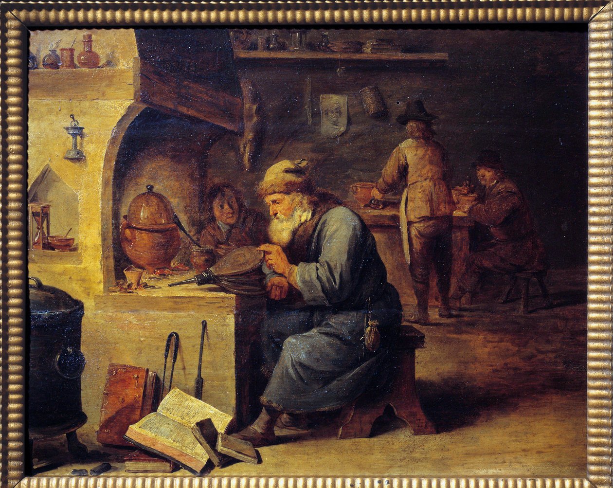 Ein Alchemist von David Teniers the Younger