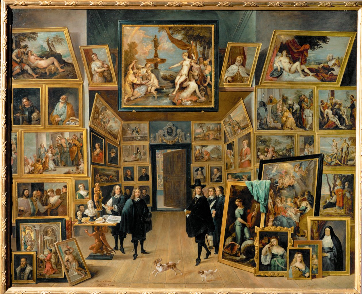 Erzherzog Leopold Wilhelm in seiner Gemäldegalerie in Brüssel von David the Younger Teniers