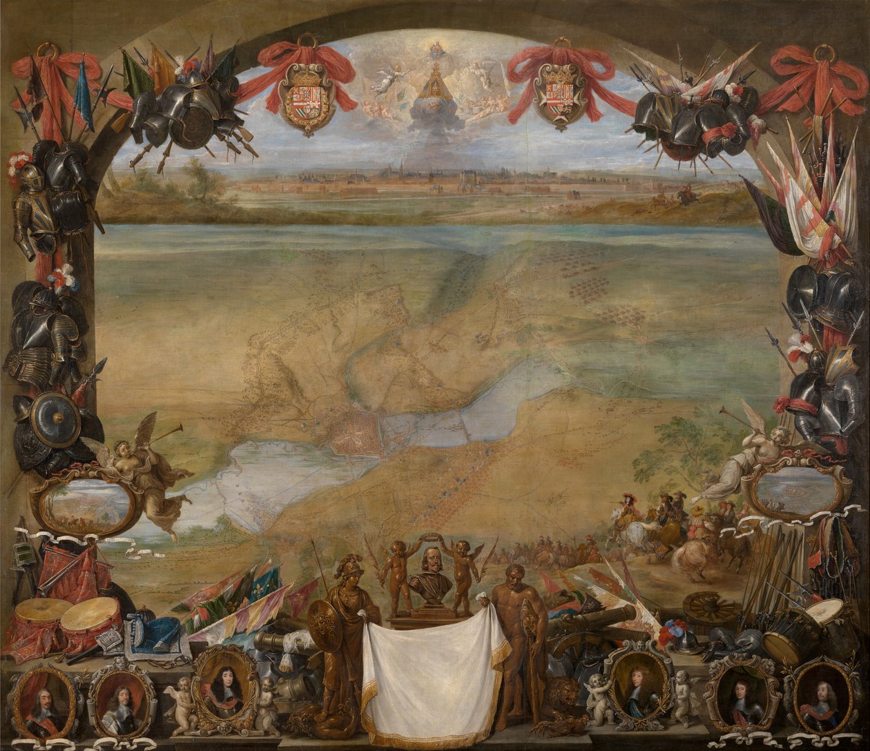 Die Stadt Valenciennes von David the Younger Teniers