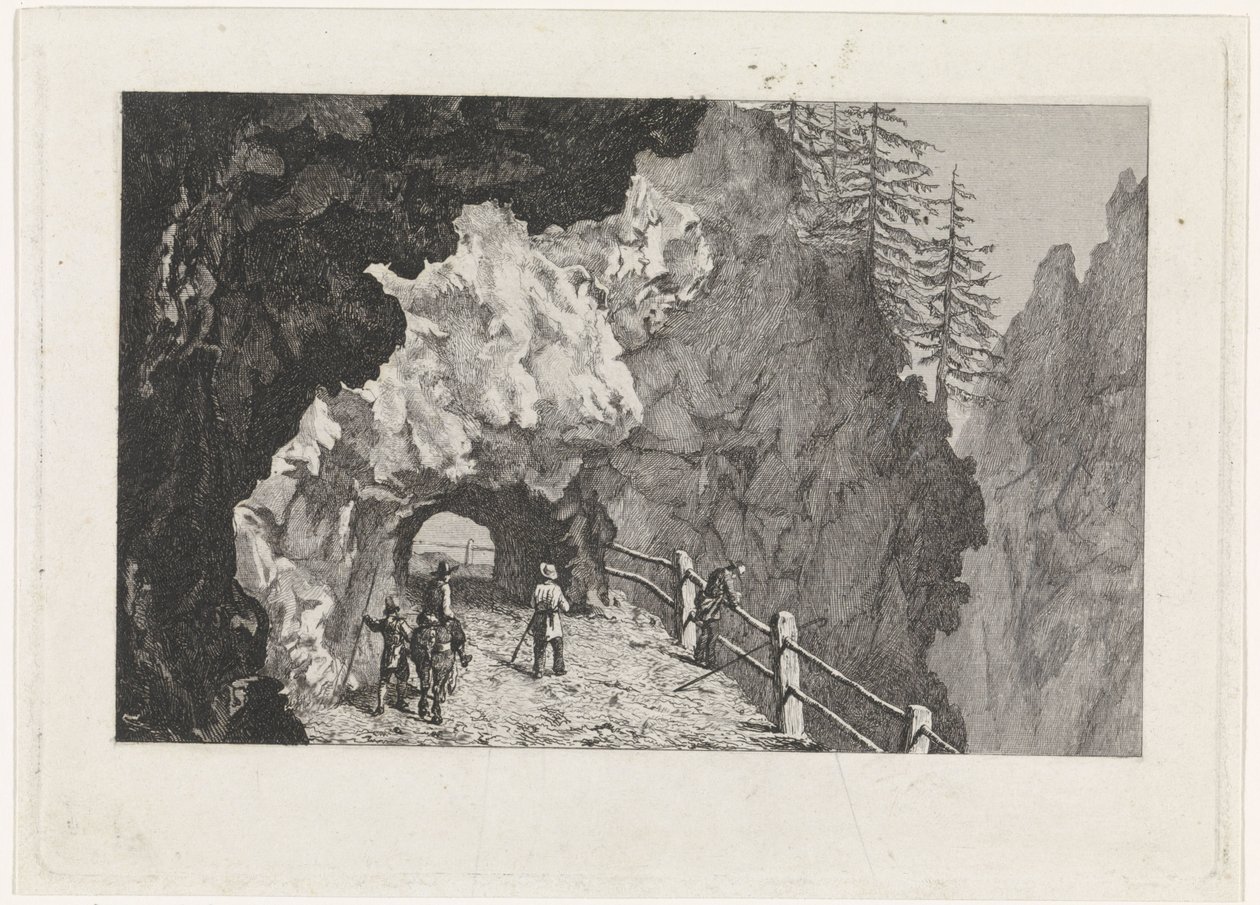 Durchgang in den Felsen von David van der Kellen