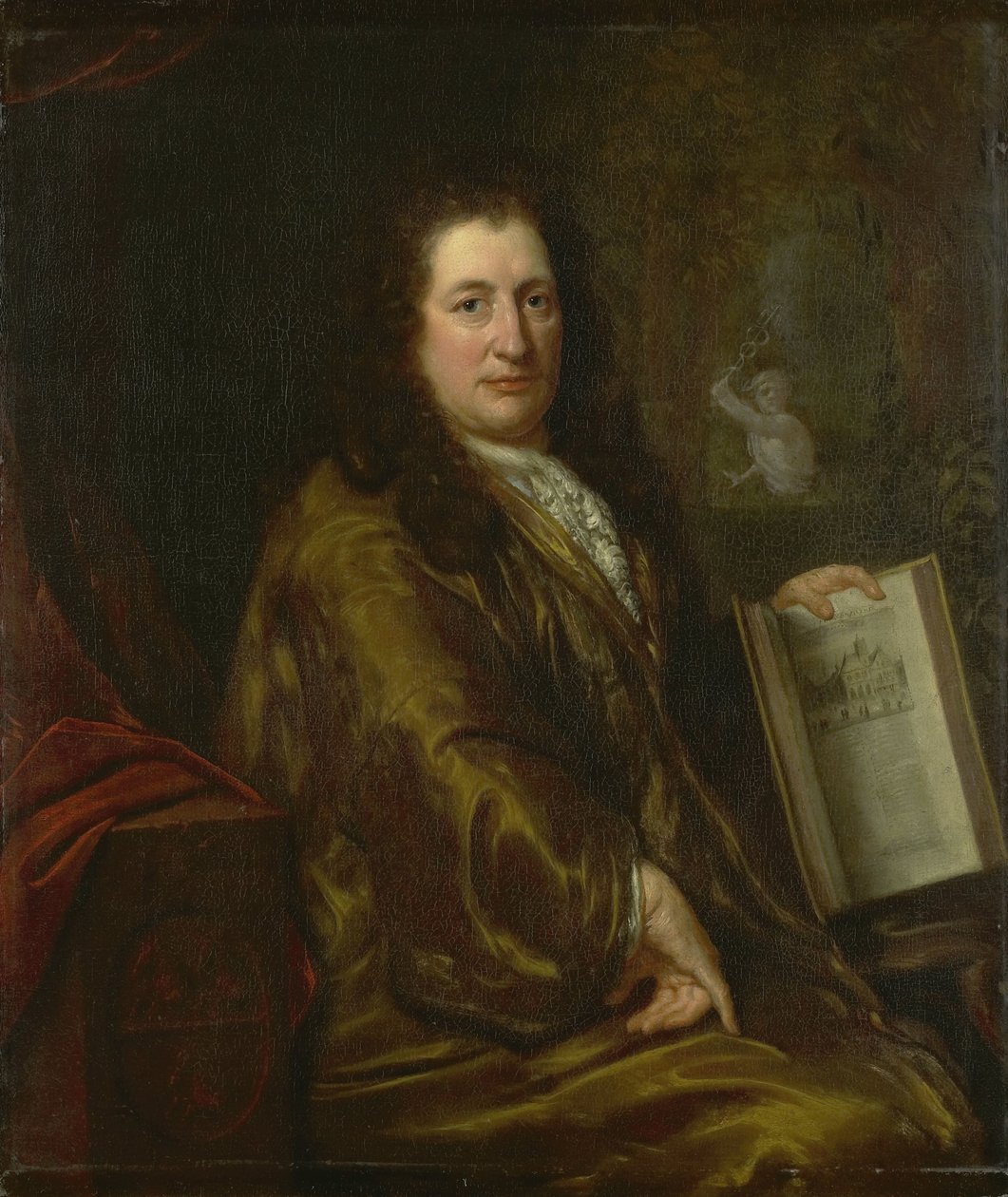 Porträt von Caspar Commelin, Buchhändler, Zeitungsverleger und Autor der offiziellen Geschichte von Amsterdam 