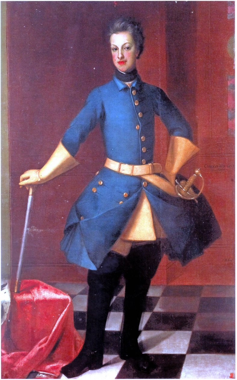 Porträt von Charles Frederick von Holstein-Gottorp (1700–1739) von David von Krafft
