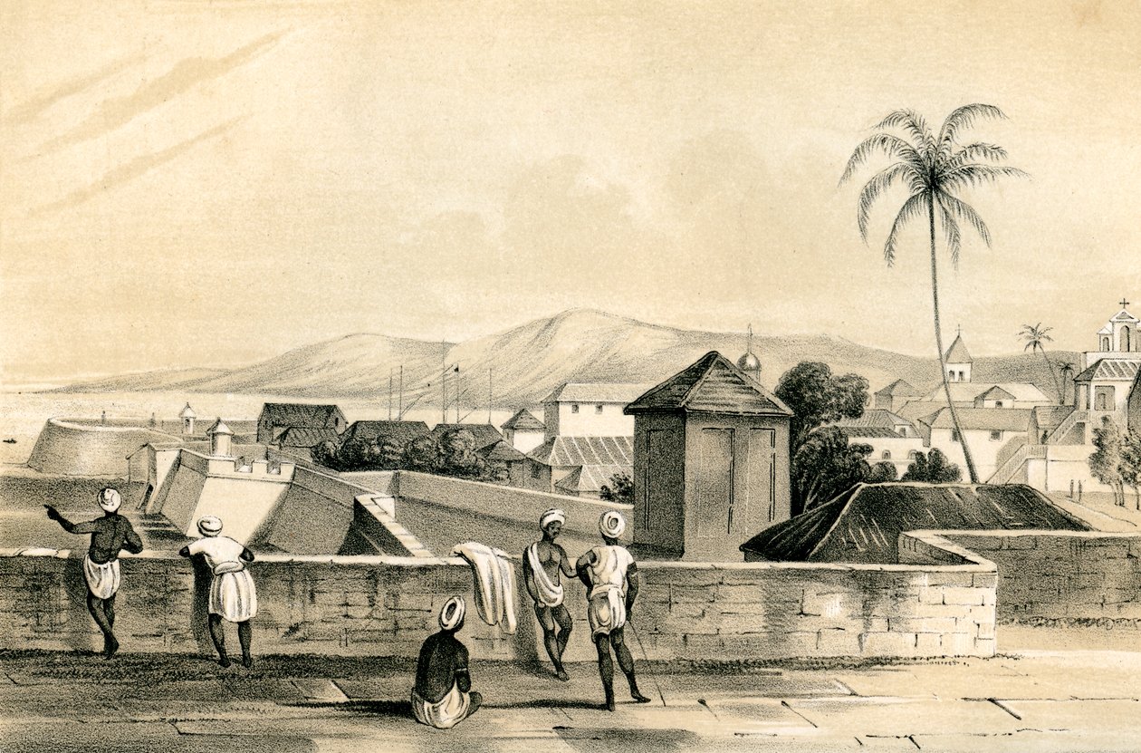 Goa, von der oberen Vorhangmauer, Indien von Dean and Co