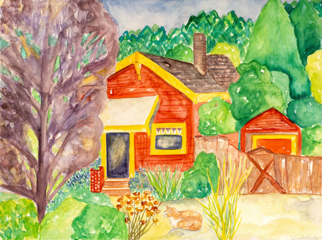 Rotes Haus, 2016 von Deborah Eve Alastra