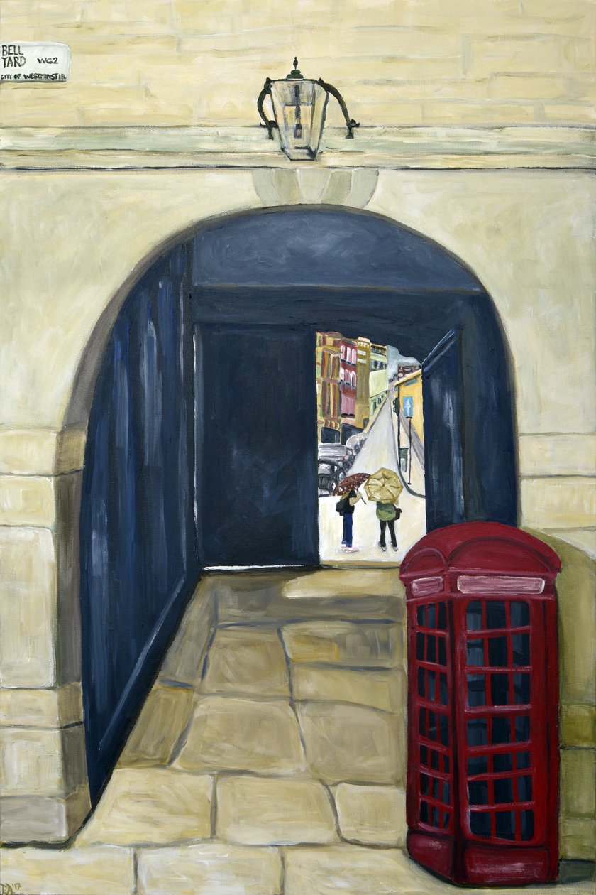 Rotes Telefon London von Deborah Eve Alastra