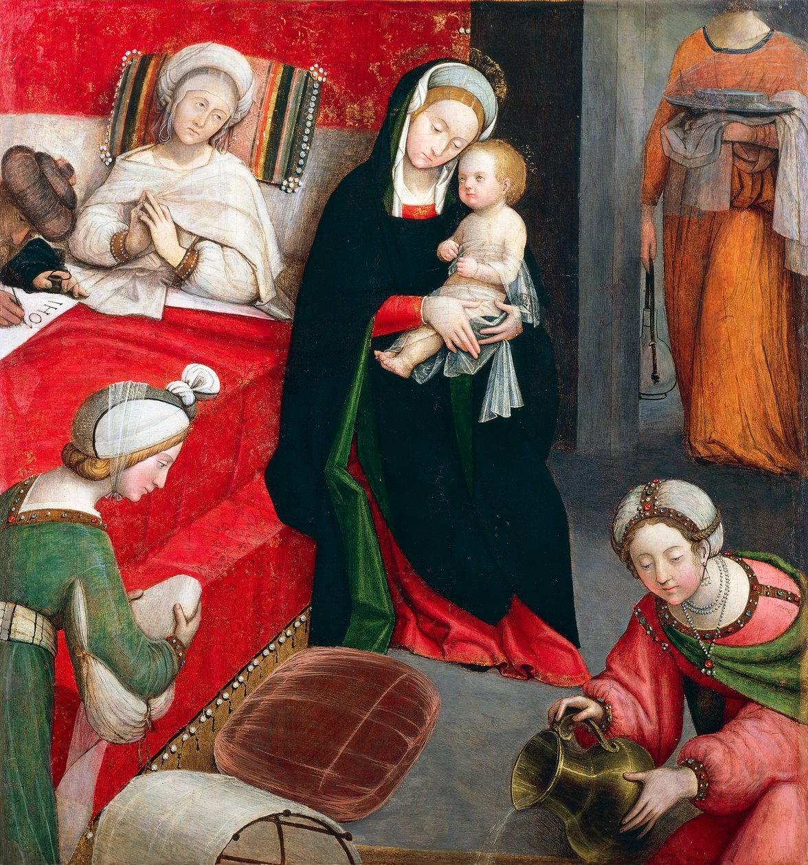 Geburt von Johannes dem Täufer von Defendente Ferrari