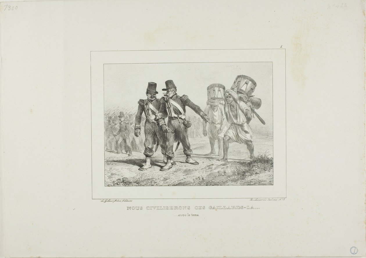 Wir werden diese Kerle zivilisieren... mit der Zeit von Denis Auguste Marie Raffet