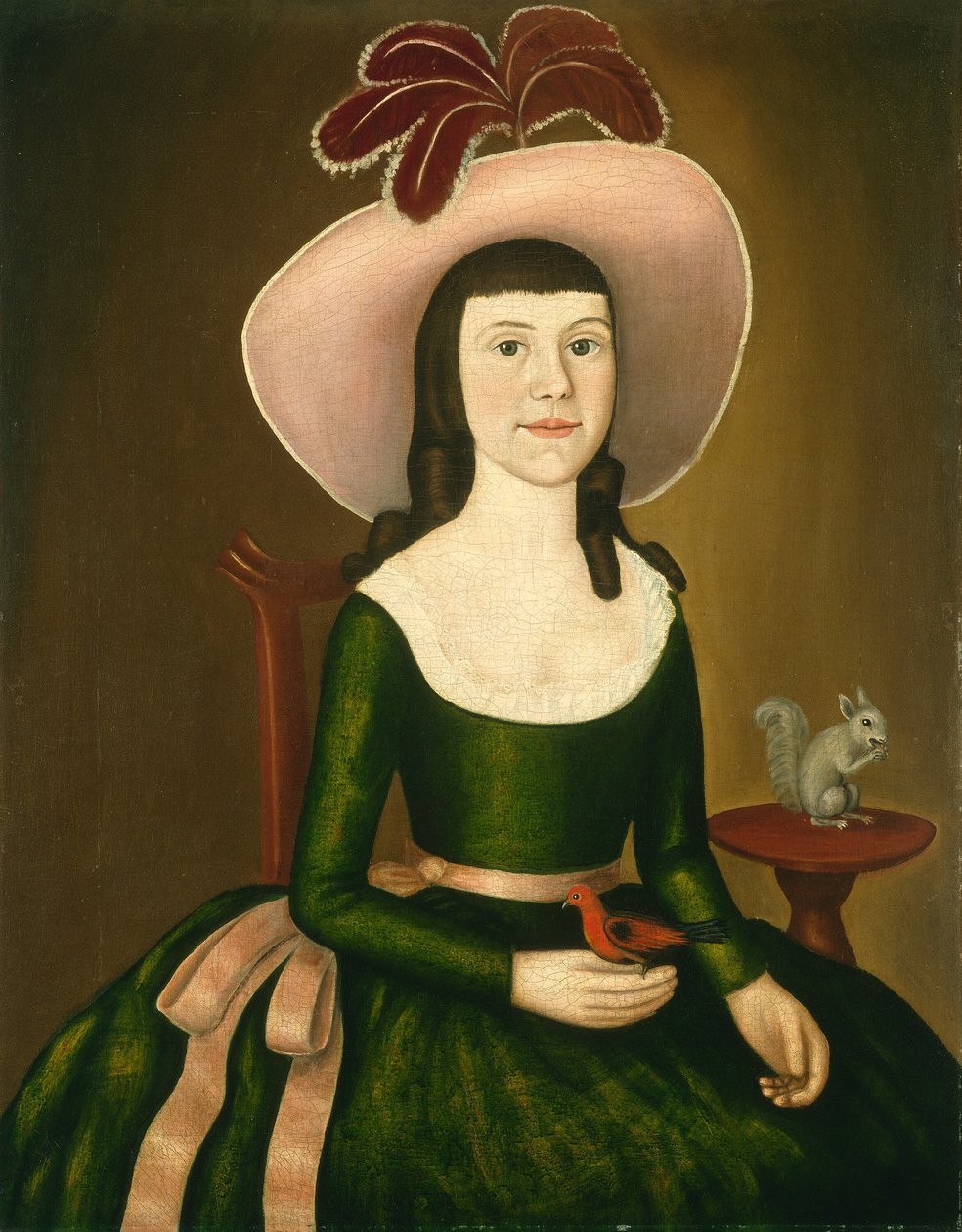 Miss Denison aus Stonington, Connecticut, möglicherweise Matilda Denison, um 1790 von Denison Limner