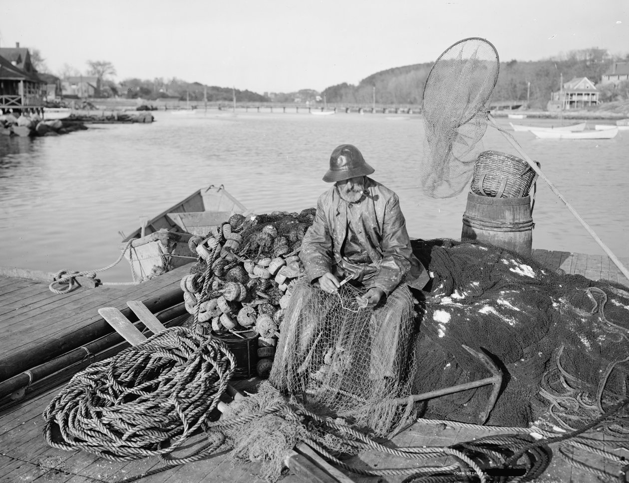 Vorbereitung auf eine Reise, ca. 1905 von Detroit Publishing Co.