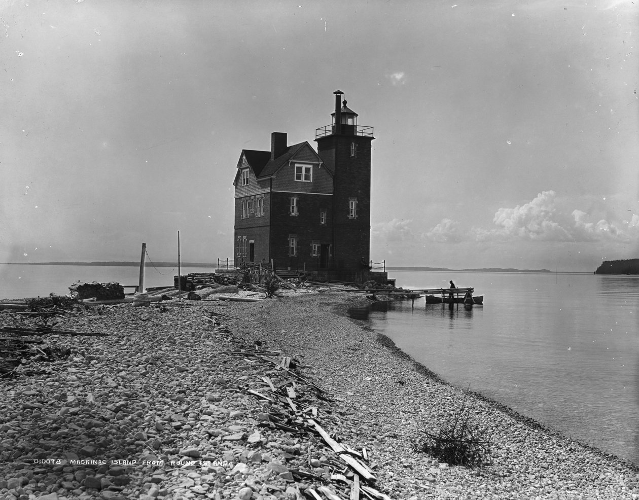 Mackinac Island von Round Island, ca. 1899 von Detroit Publishing Co.