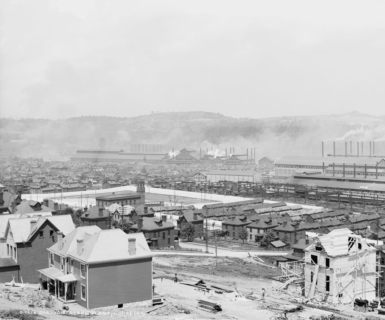 Carnegie Stahlwerk, Homestead, Pennsylvania, ca. 1905 von Detroit Publishing Co.