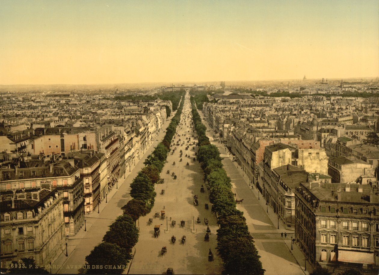 Avenue des Champs-Élysées, Paris, um 1890-1900 von Detroit Publishing Co.