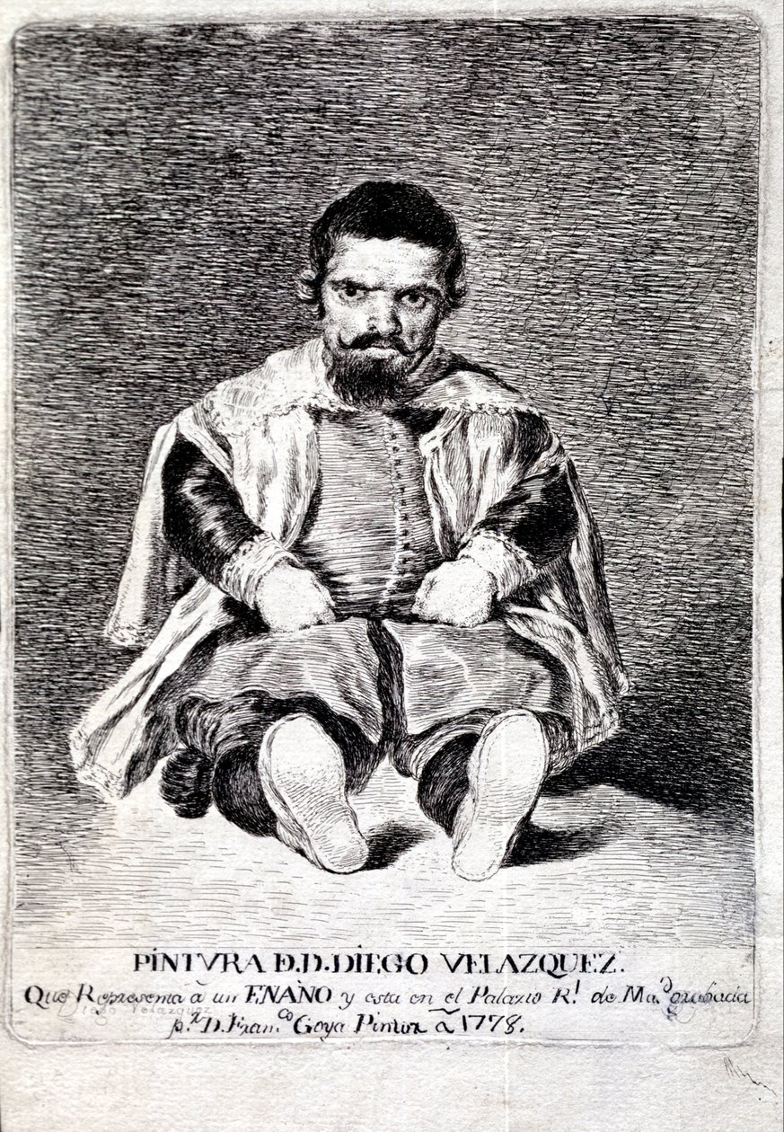 Der Zwerg Sebastián de Morra am Hof von Felipe IV von Diego Velázquez