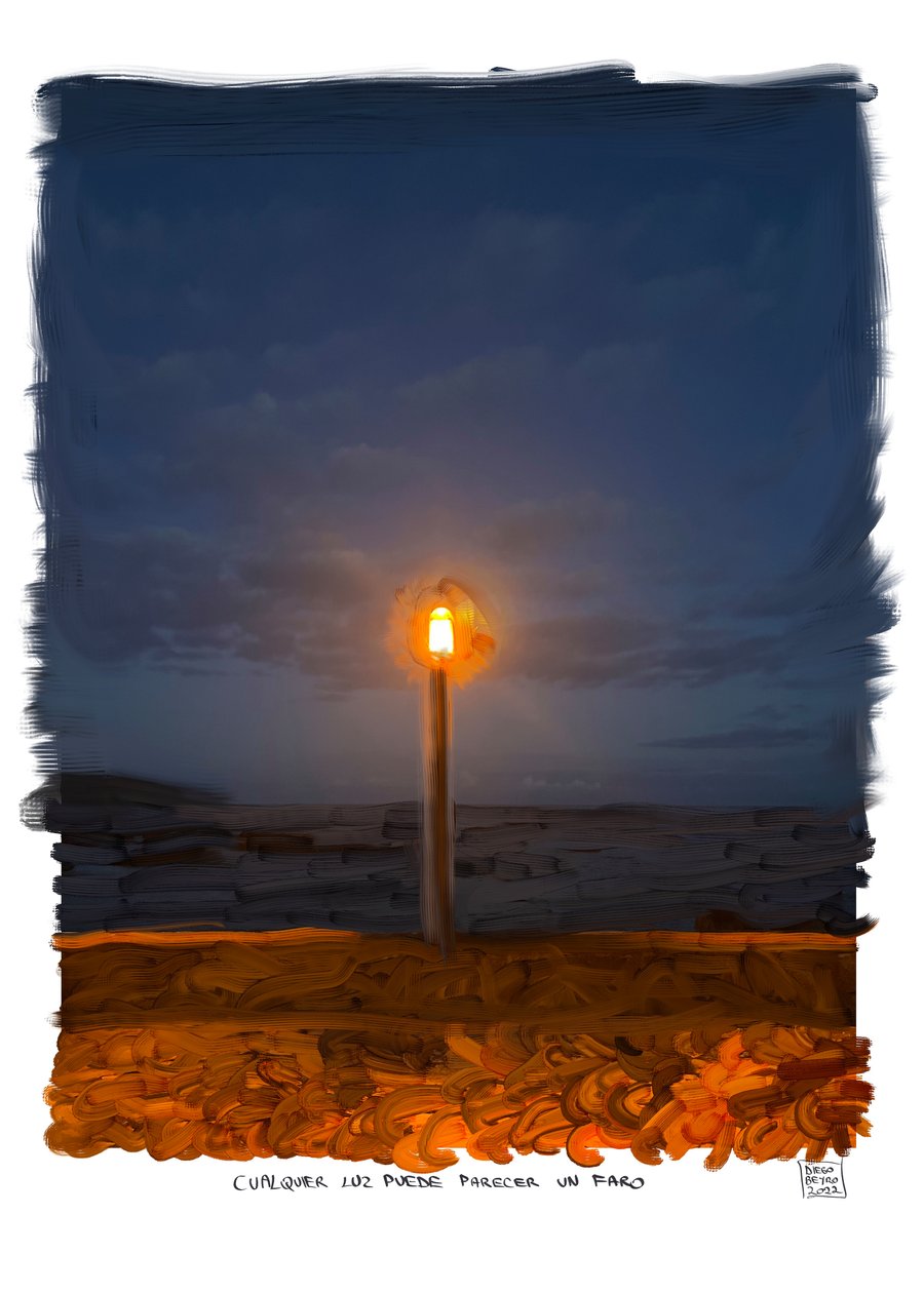 Irgendein Leuchtturm von Diego Beyro
