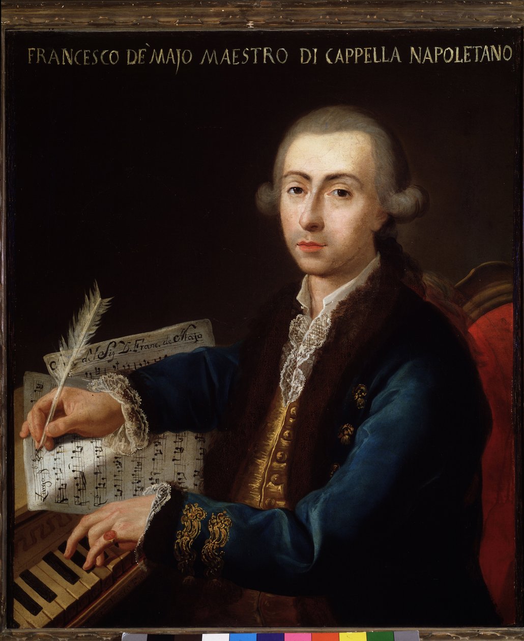 Porträt des italienischen Komponisten Gian Francesco de Majo (1732-1770) von Diego Pesco