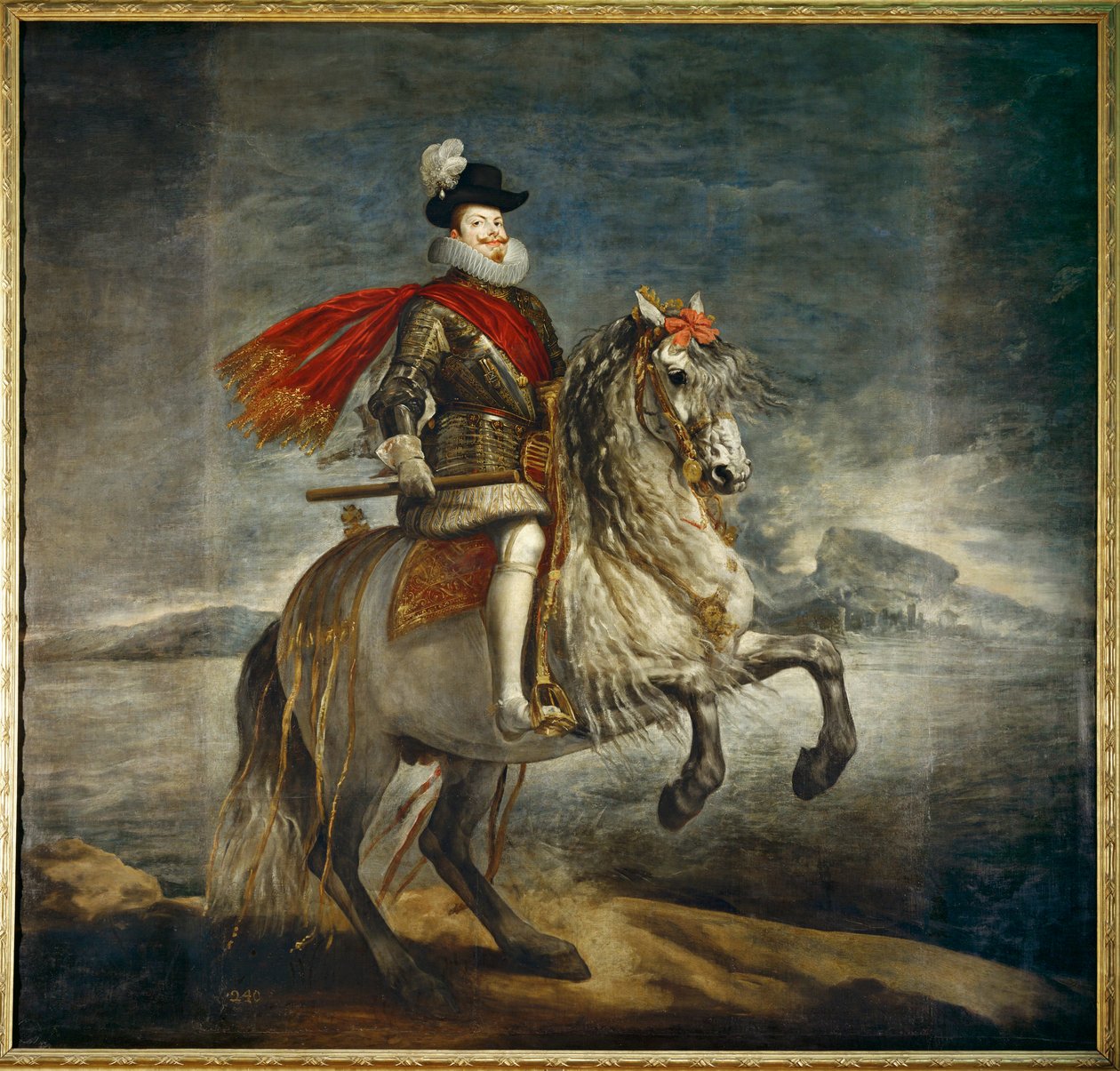 Felipe III., König von Spanien zu Pferd von Diego Rodriguez de Silva y Velazquez