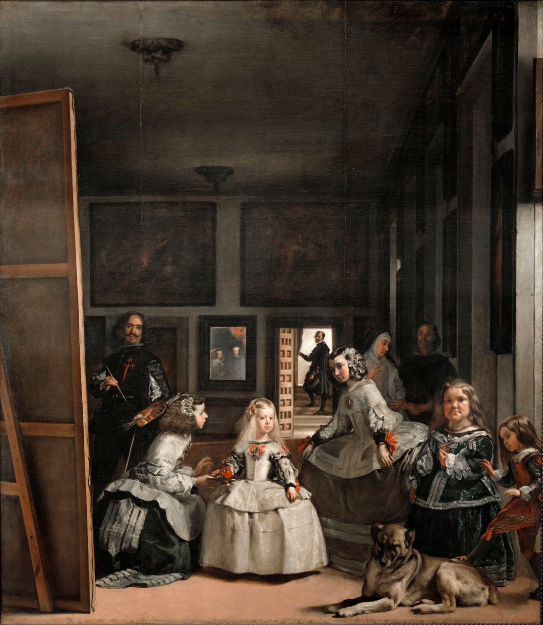 Las Meninas oder Die Familie von Philipp IV., ca. 1656 von Diego Velázquez