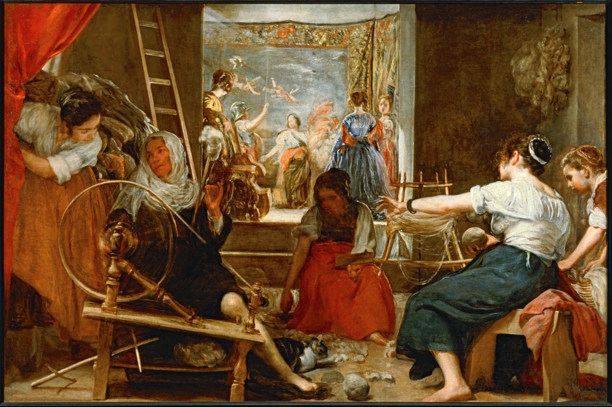 Die Fabel von Arachne von Diego Rodriguez de Silva y Velazquez