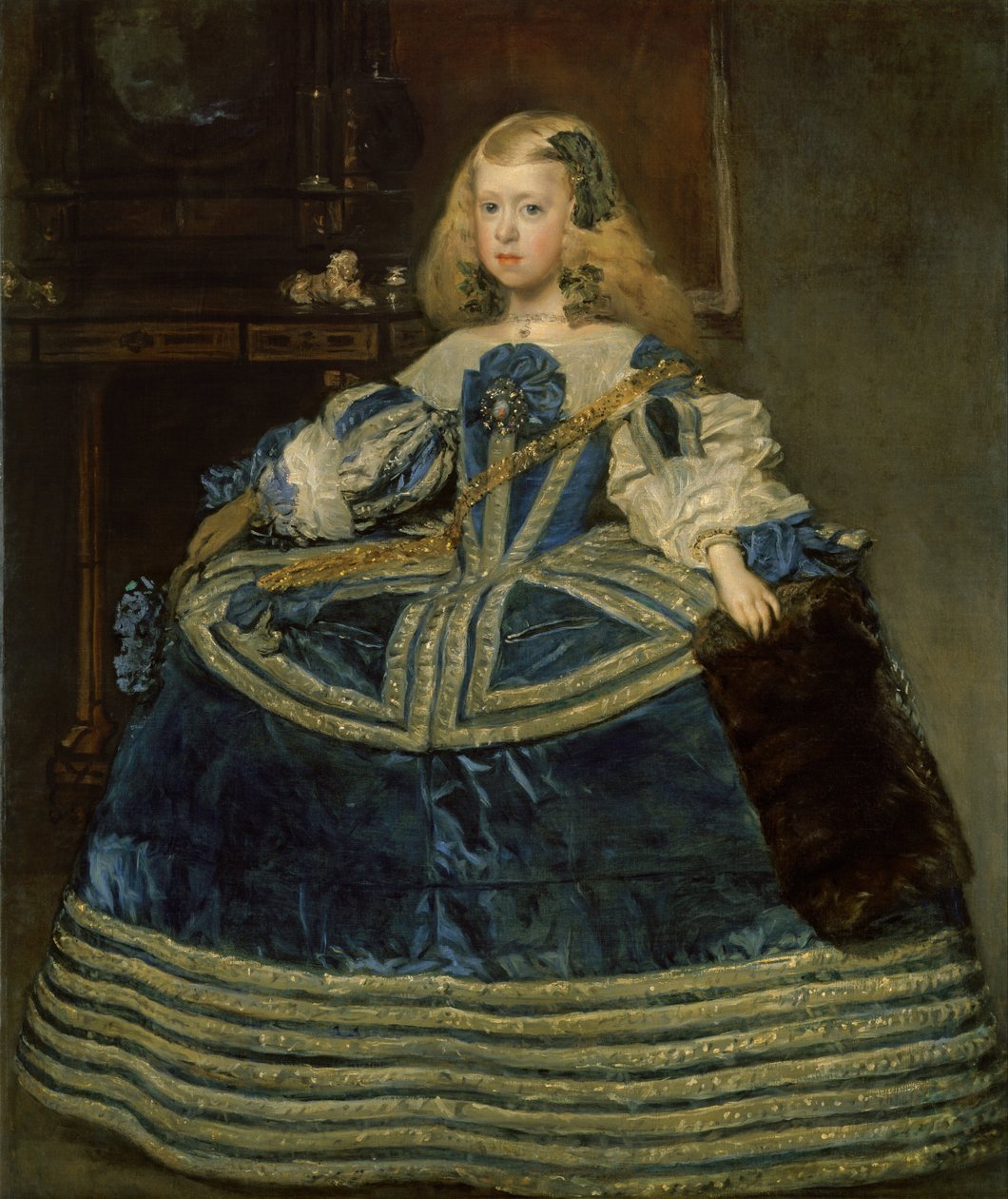 Infantin Margarita Teresa in einem blauen Kleid von Diego Velázquez
