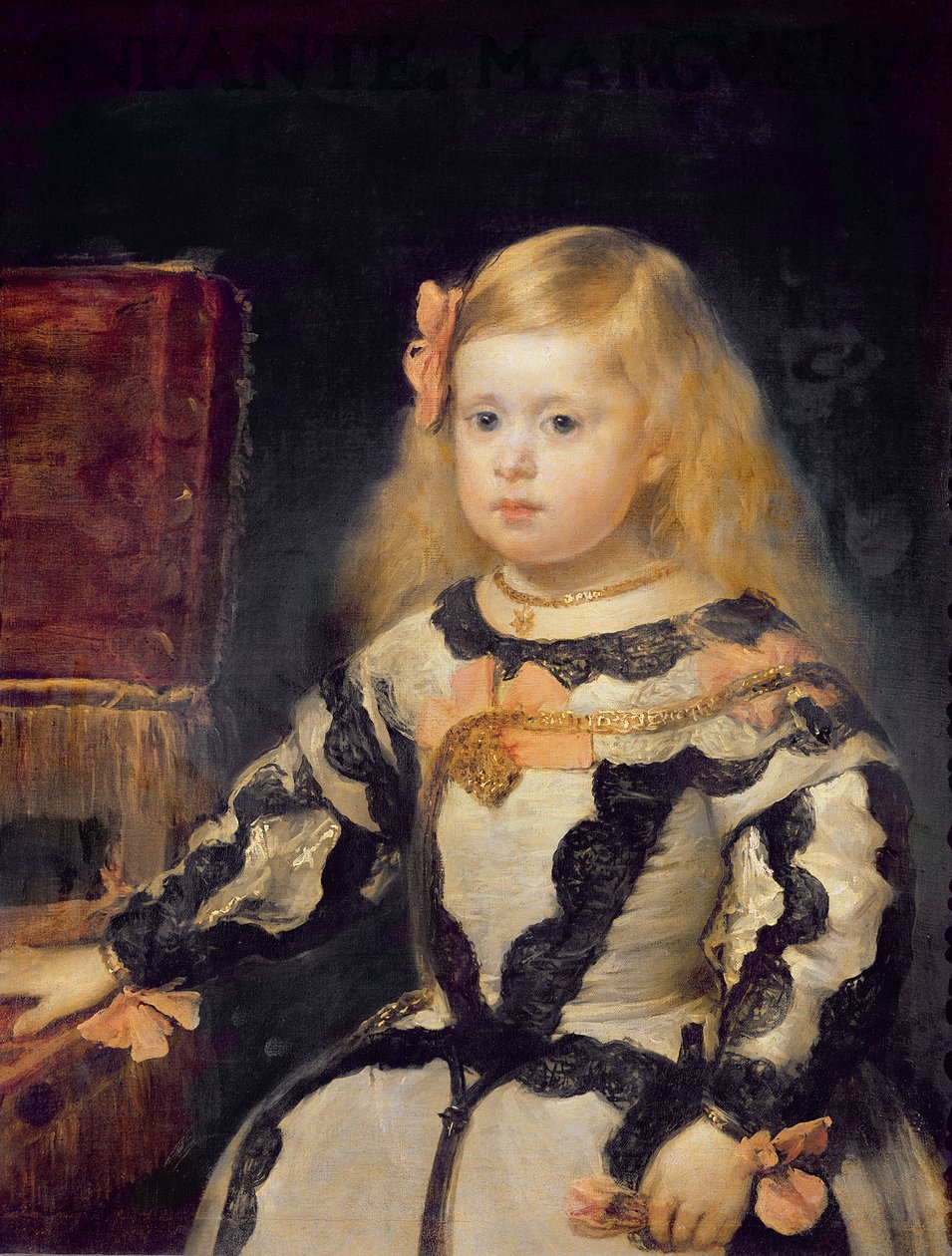 Porträt der Infantin Maria Marguerita (1651-73) 1654 von Diego Velázquez