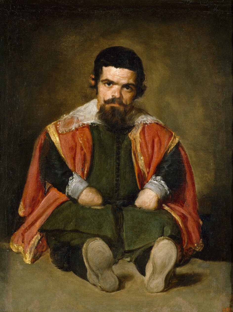 Der Narr El Primo - Porträt von Sebastián de Morra von Diego Velázquez